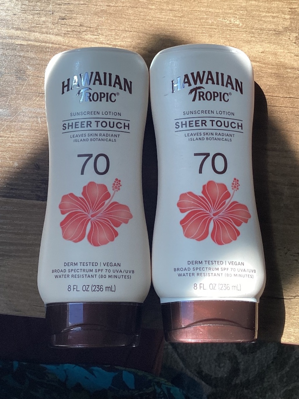 Hawaiian Tropic Sheer Touch SPF 70 Sunscreen Lotion Bundle 8 fl oz/236 ml
